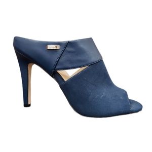 Calvin Klien Sachet Blue Plush peep toe heels, Women's 8.5